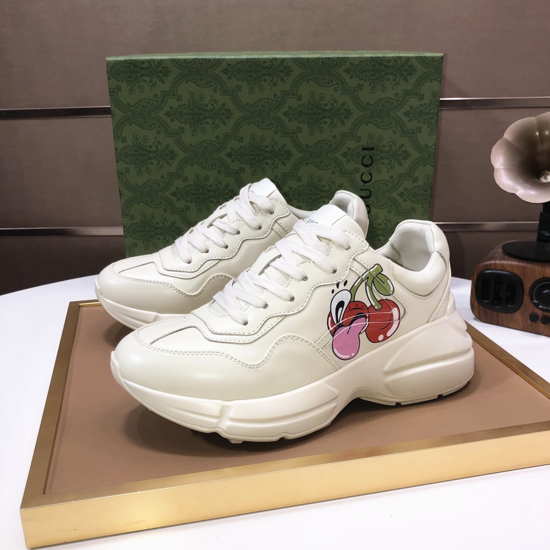 Gucci Rhyton Cherry Sneaker Cream