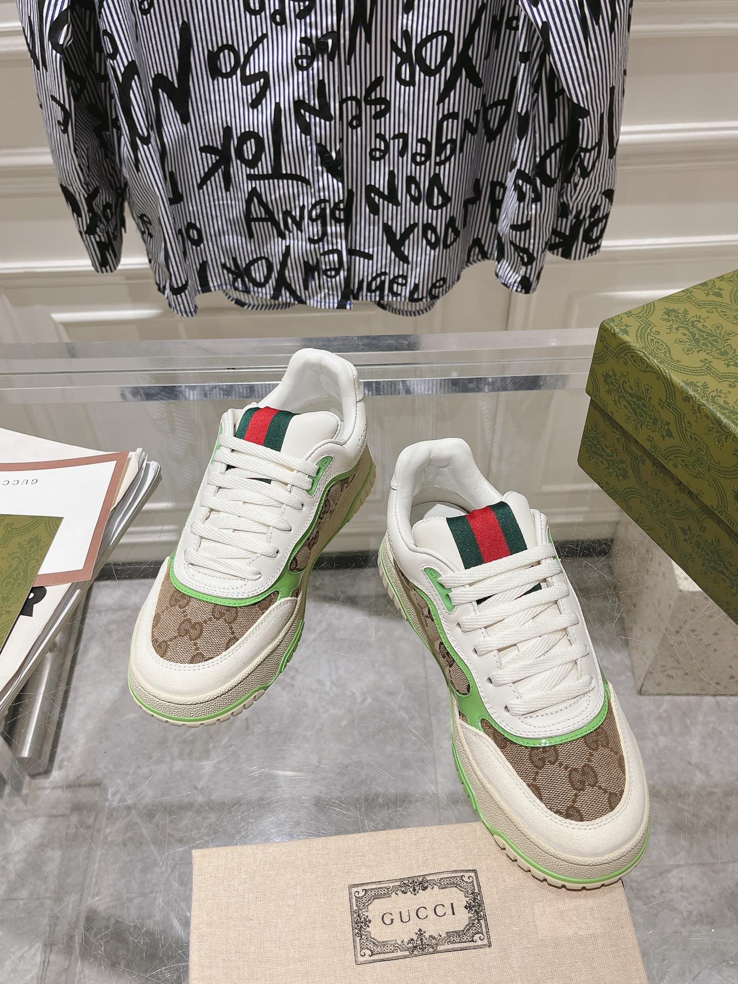 Gucci Retro GG Sneakers Green