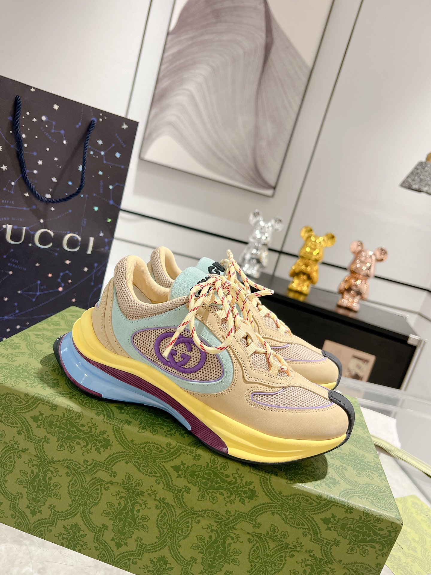 Gucci Run Chunky Sneakers Multicolor
