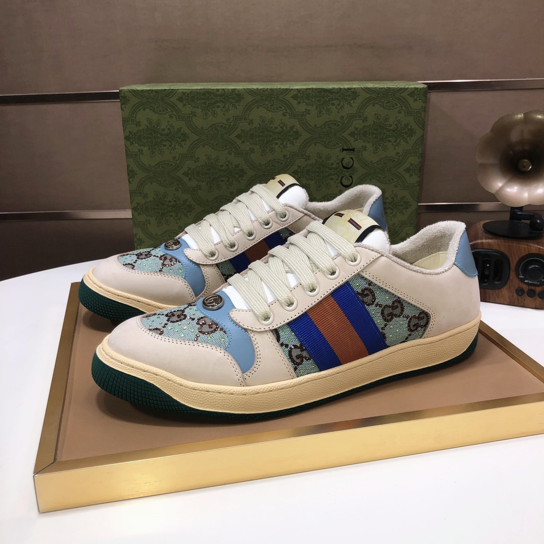 Gucci GG Canvas Low-Top Sneakers Multi-Color