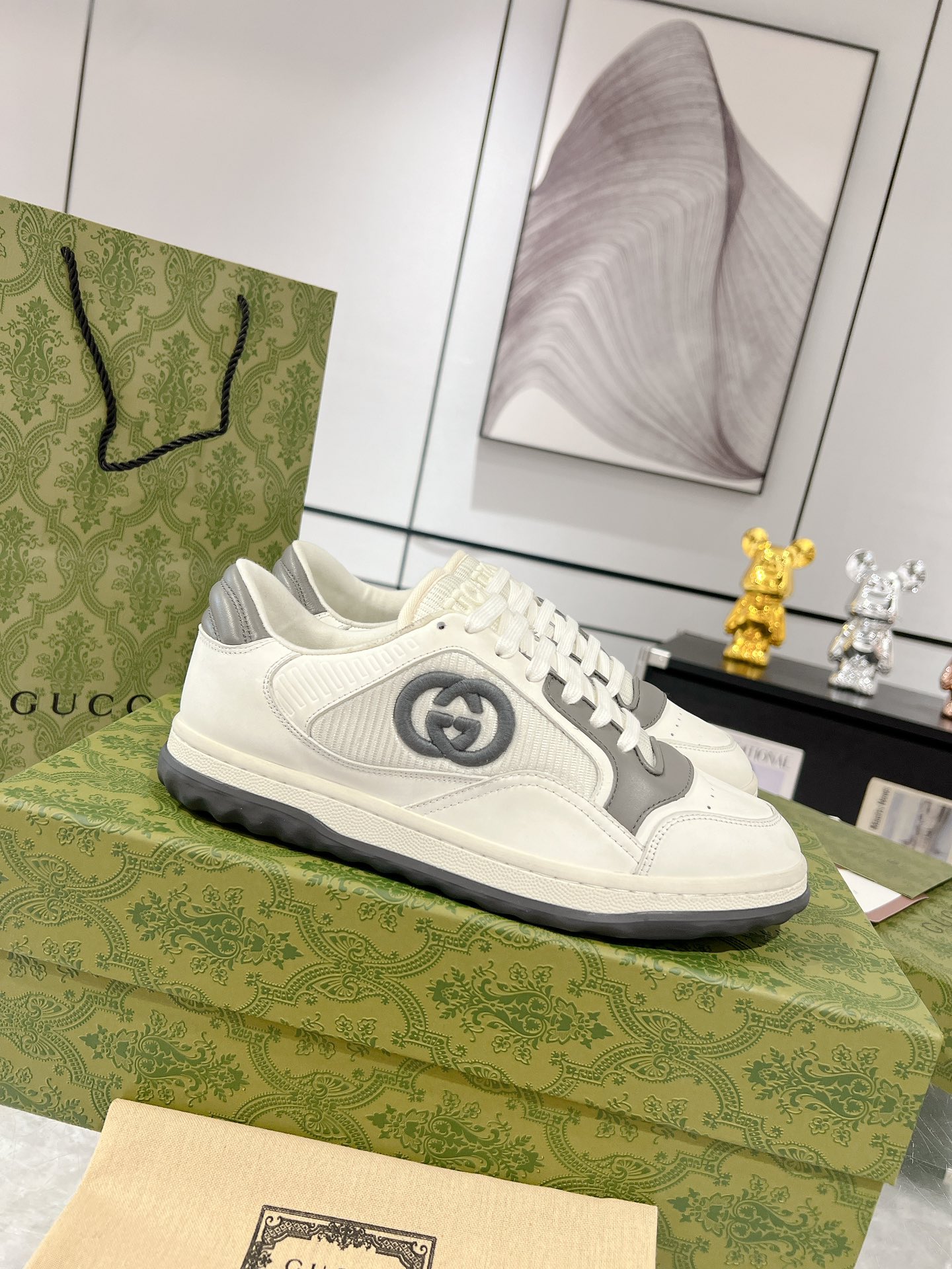 Gucci Mac80 Low Sneakers White/Grey