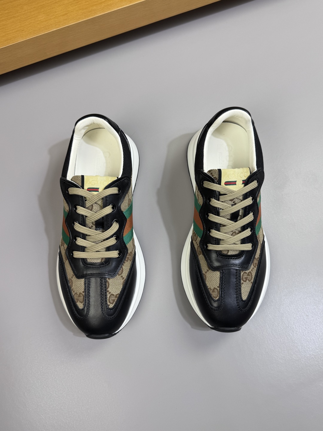 Gucci GG Web Stripe Runner Sneakers Multi