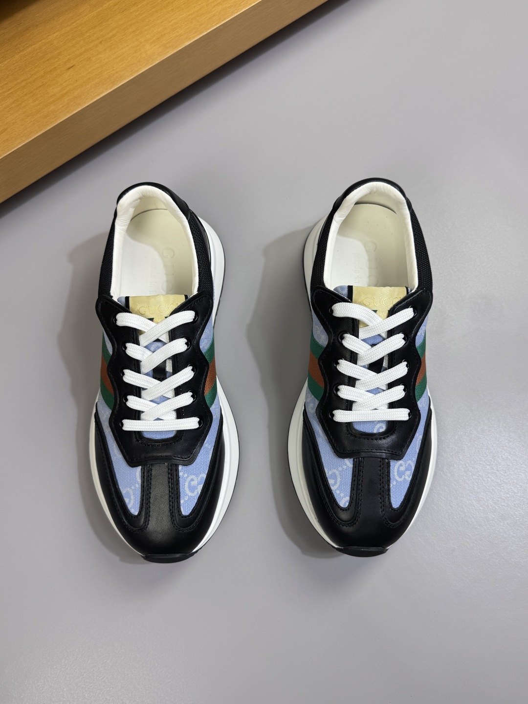 Gucci Web Stripe GG Sneaker Blue