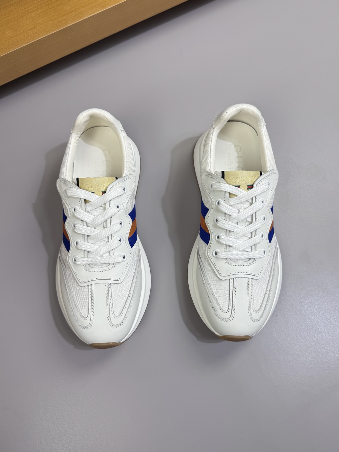 Gucci Web Stripe Sneakers White