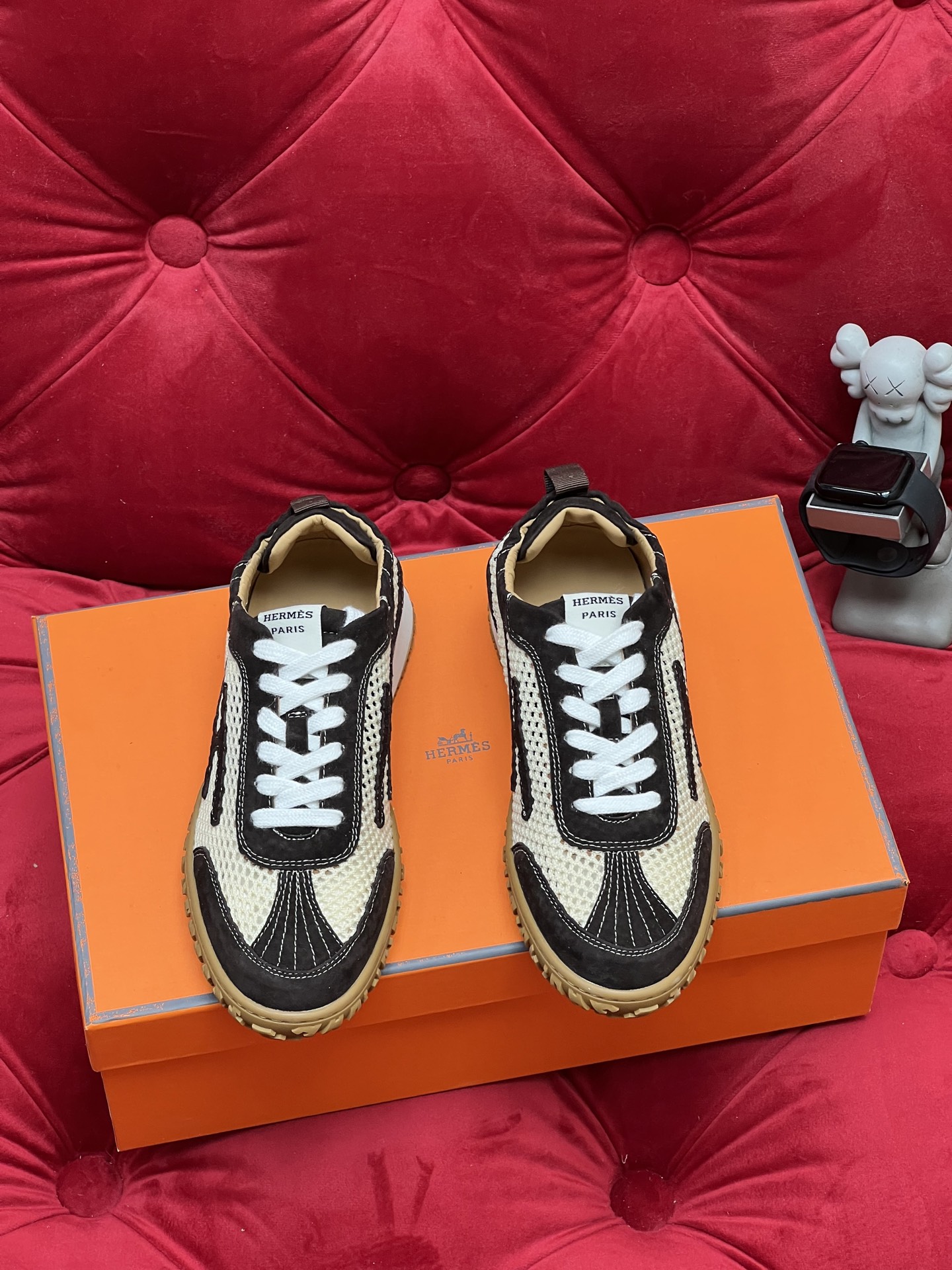 Hermes Jet Suede Sneakers Black