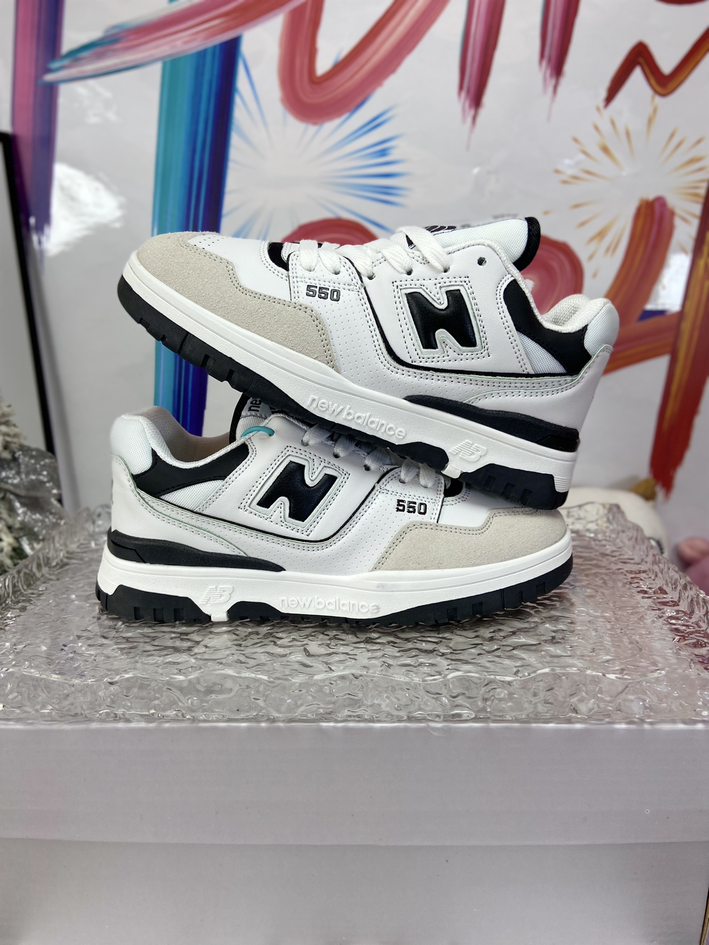 New Balance 550 Retro Sneakers White/Black