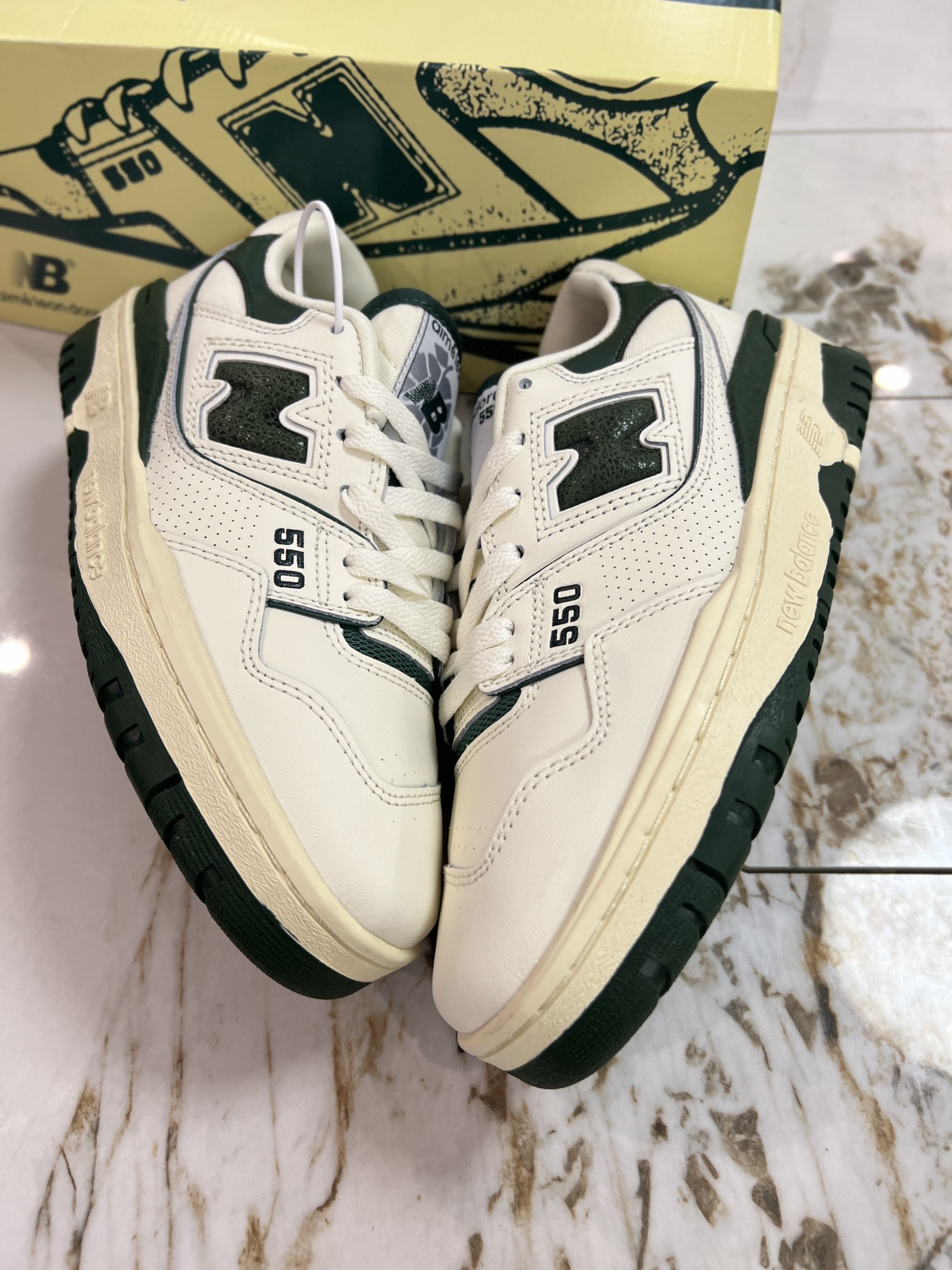 New Balance 550 ALD Low Sneakers White Green