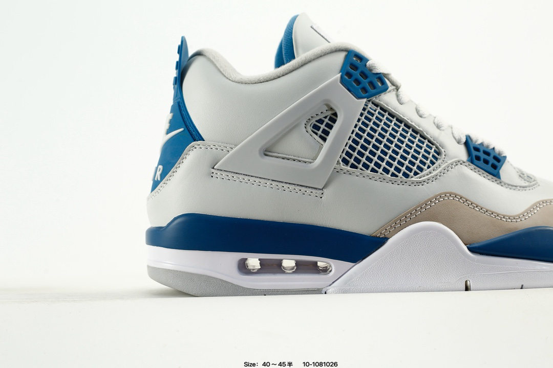 Nike Air Jordan 4 Retro OG Military Blue White Grey Blue