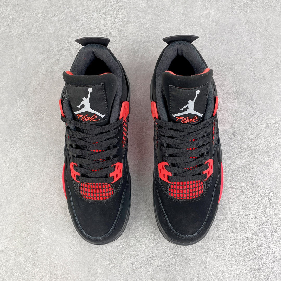 Jordan Air Jordan 4 Retro Suede Sneakers Black/Red