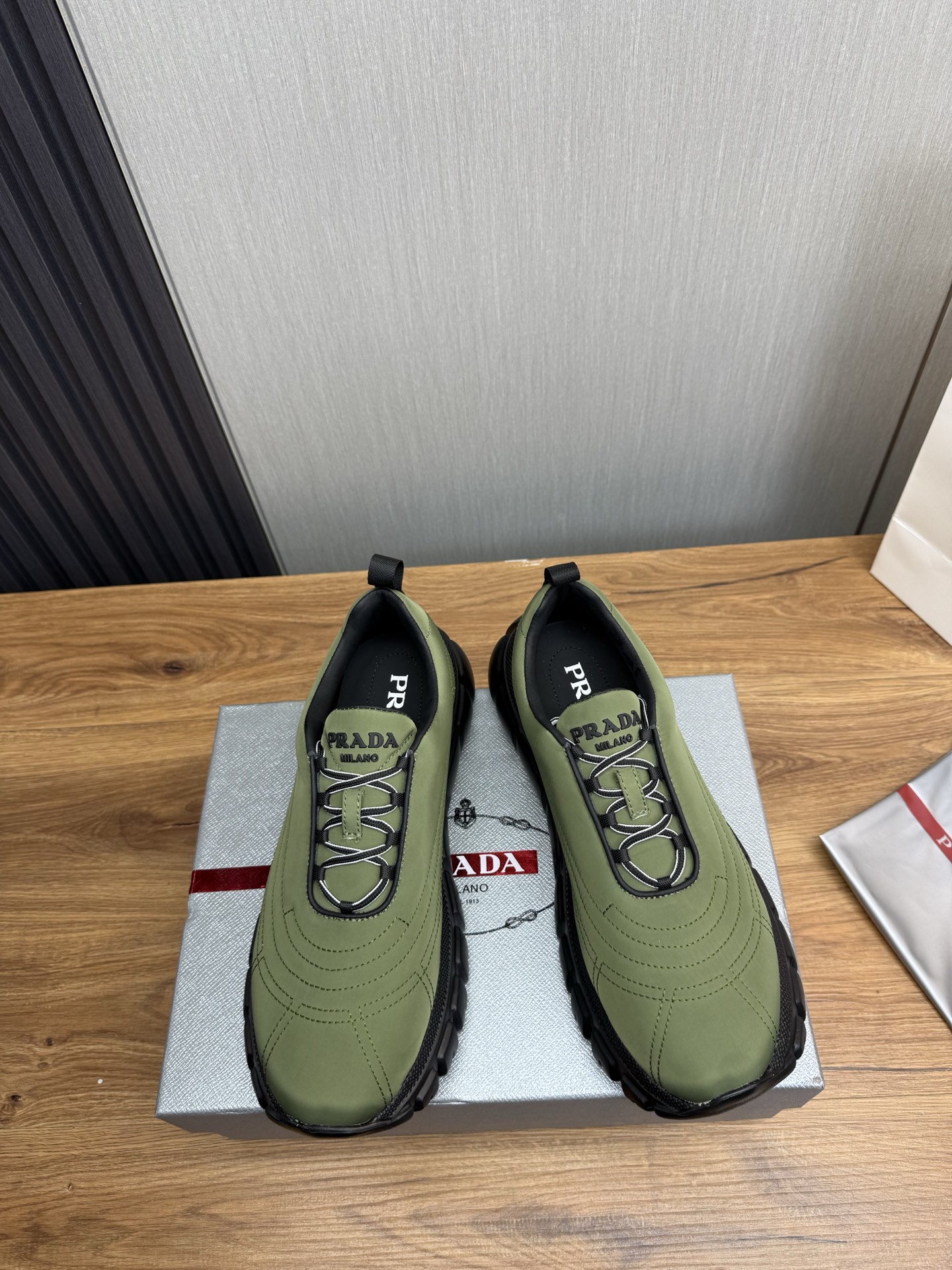 Prada Milano Chunky Sneakers Green