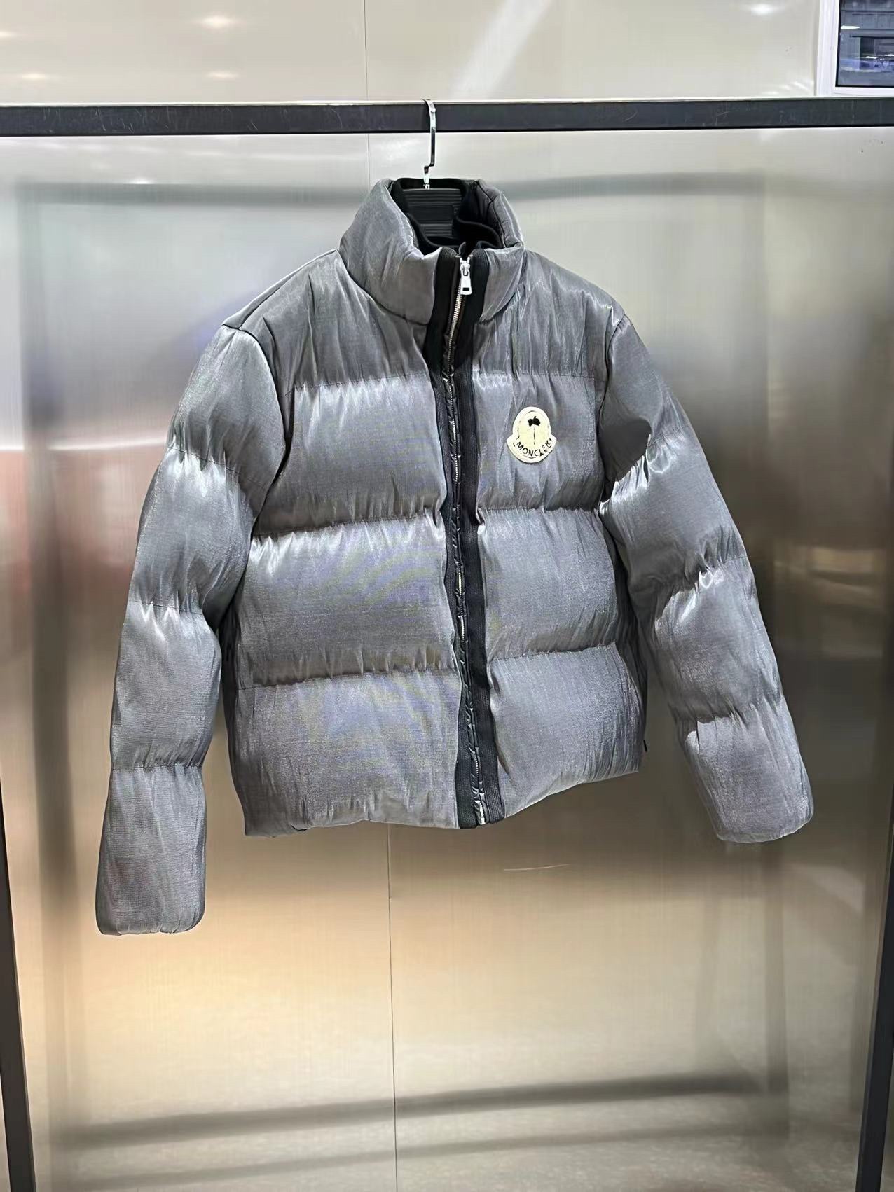 Moncler x Palm Angels Fiber Down Jacket Grey
