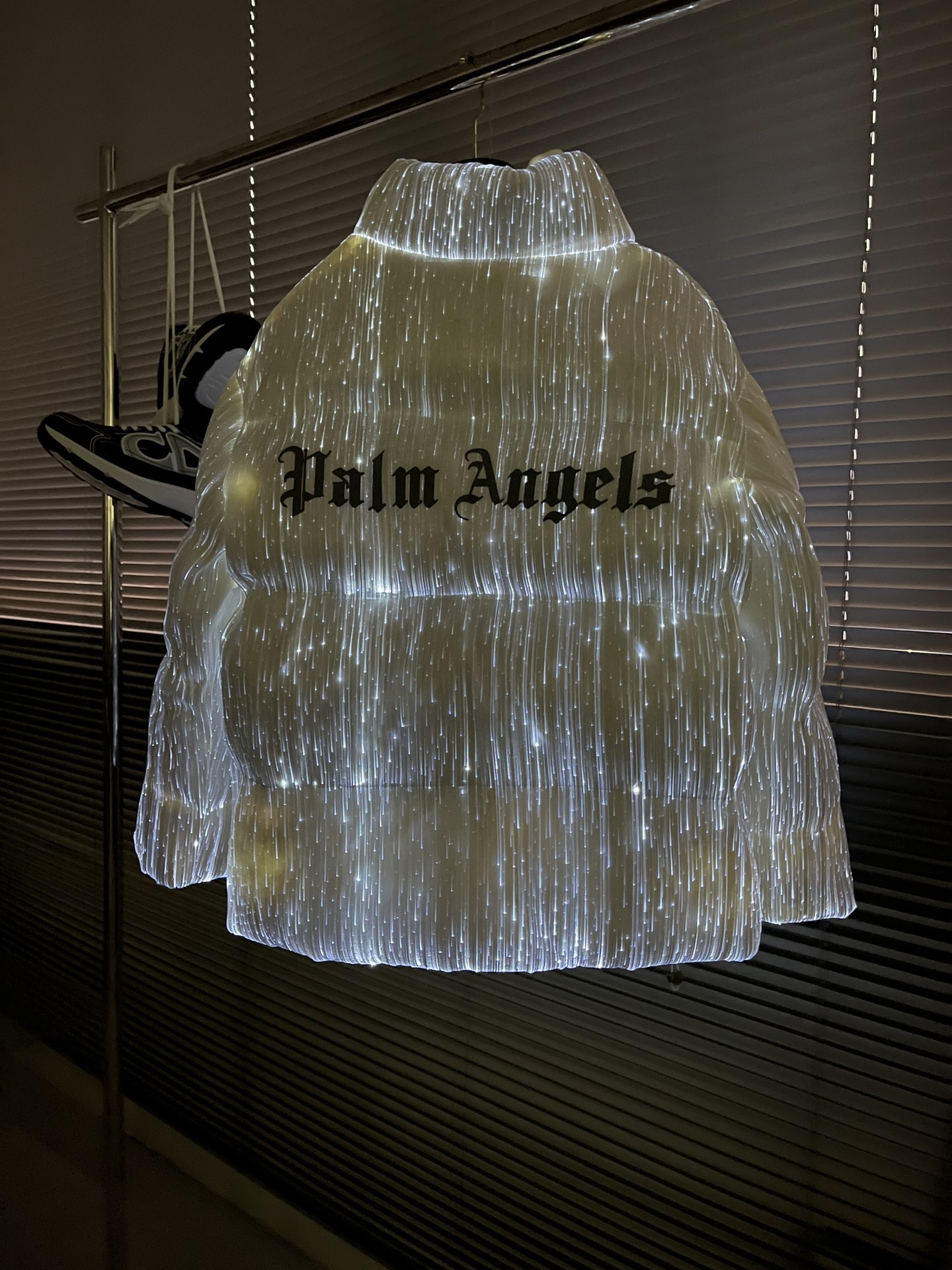 Moncler x Palm Angels Light-Up Puffer Jacket White