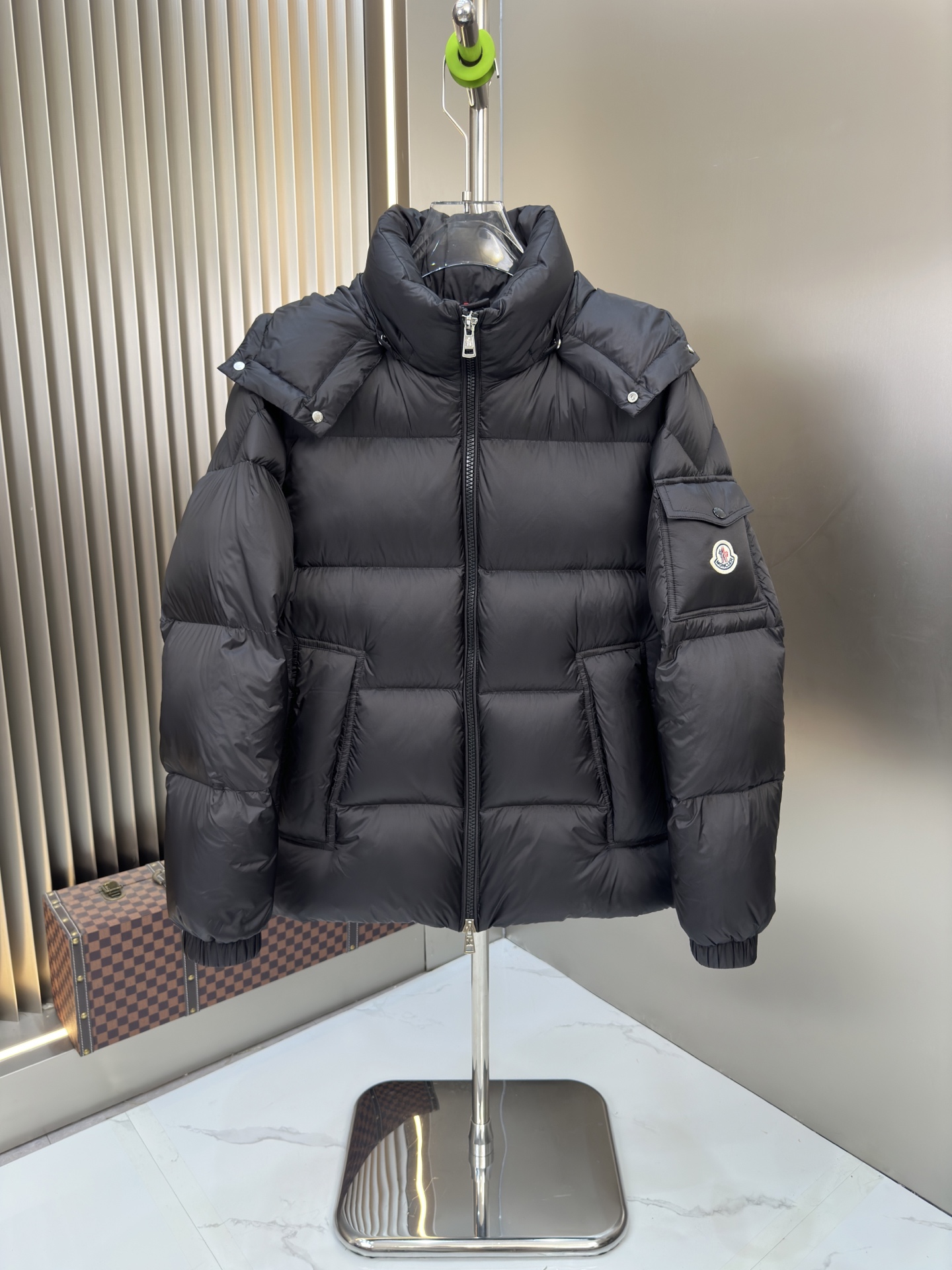 Moncler Hooded Down Puffer Jacket Multicolor