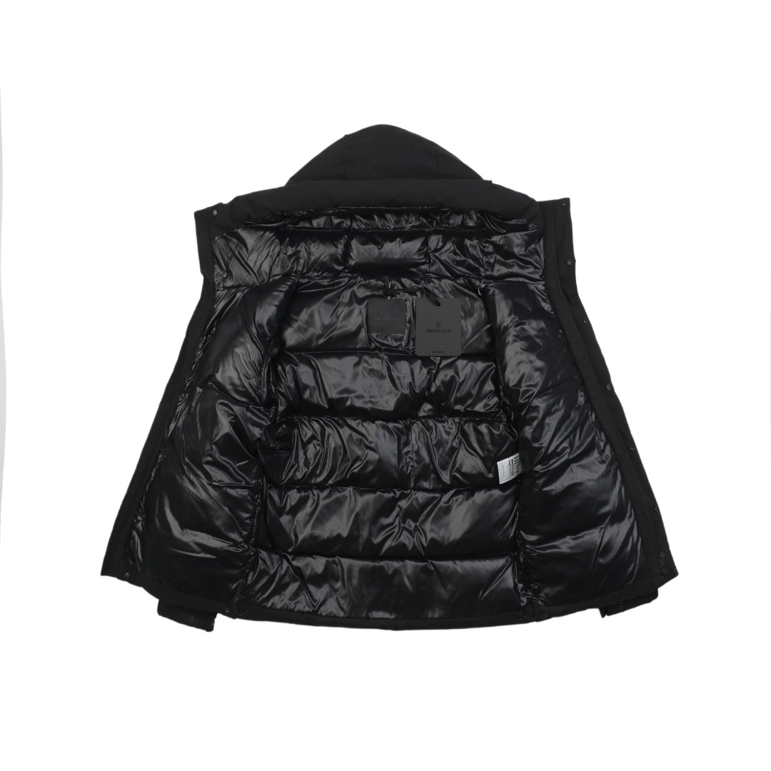 Moncler Madeira Hooded Down Jacket Black