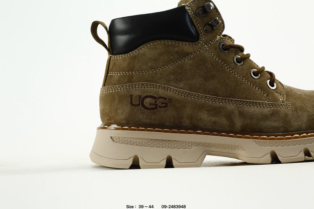 UGG Suede Platform Winter Boots Olive