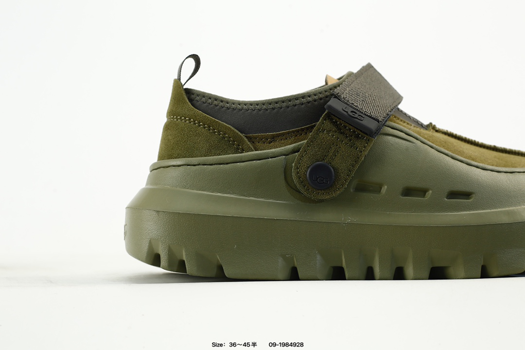 UGG Tasman Lowcut Platform Clog Olive Green