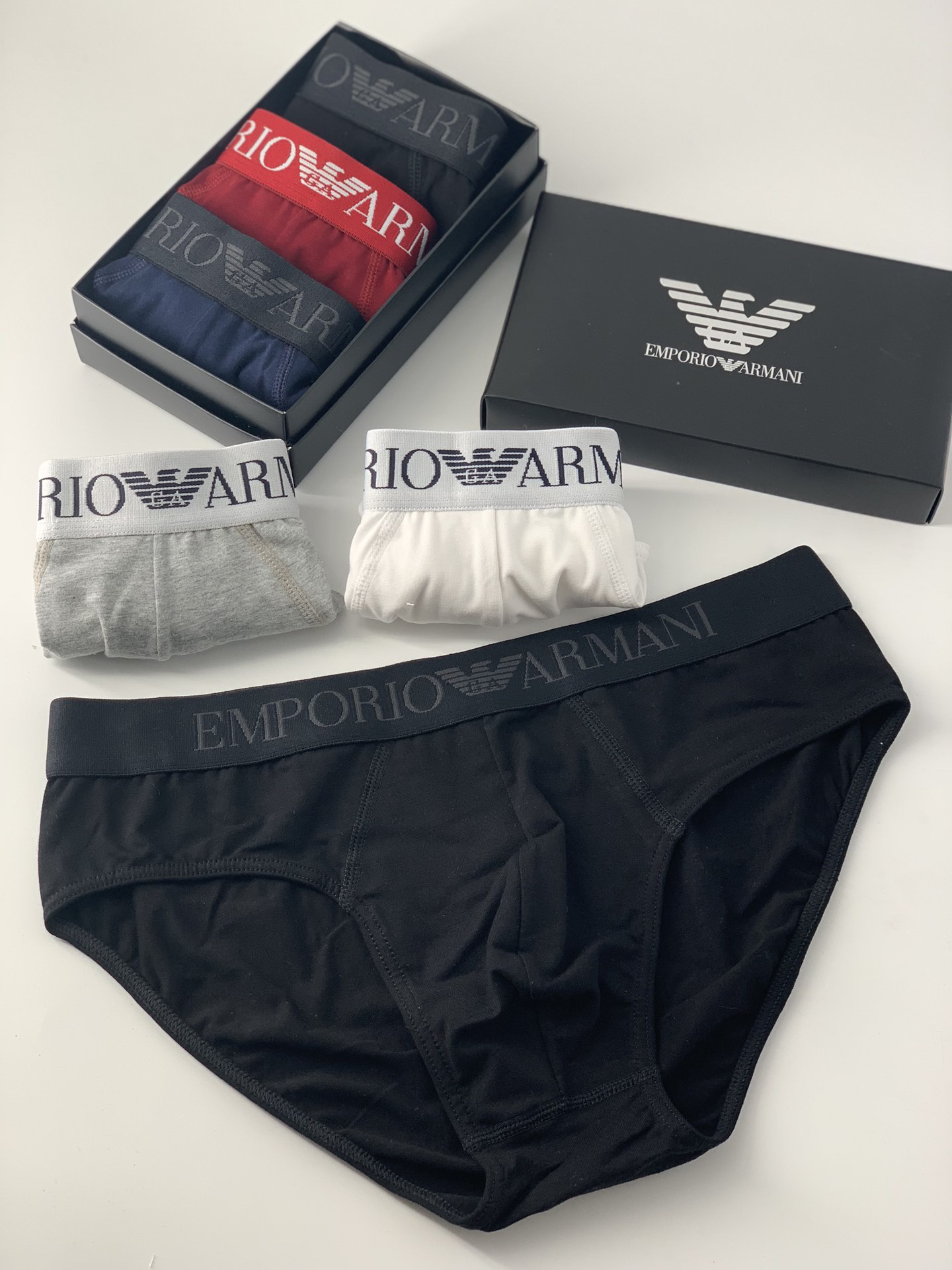 Emporio Armani Cotton Briefs 3-Pack Multicolor
