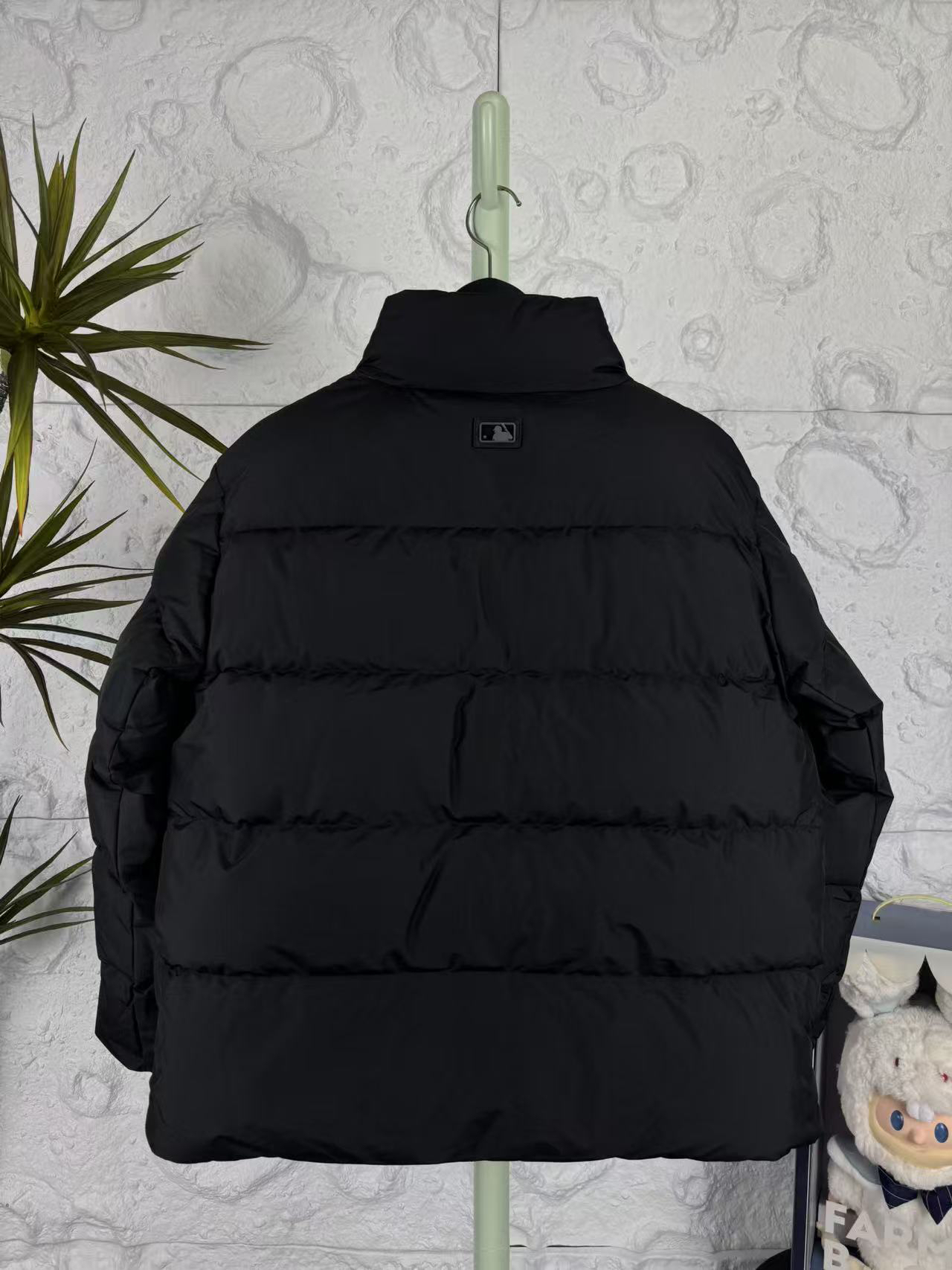 MLB NY Embroidered Down Puffer Black