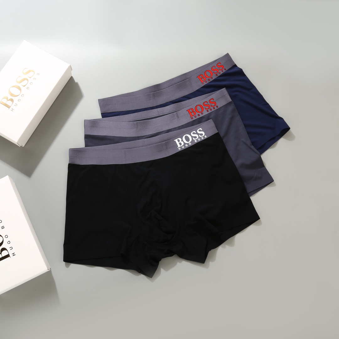 BOSS Modal Seamless Boxer Briefs 3-Pack Multicolor
