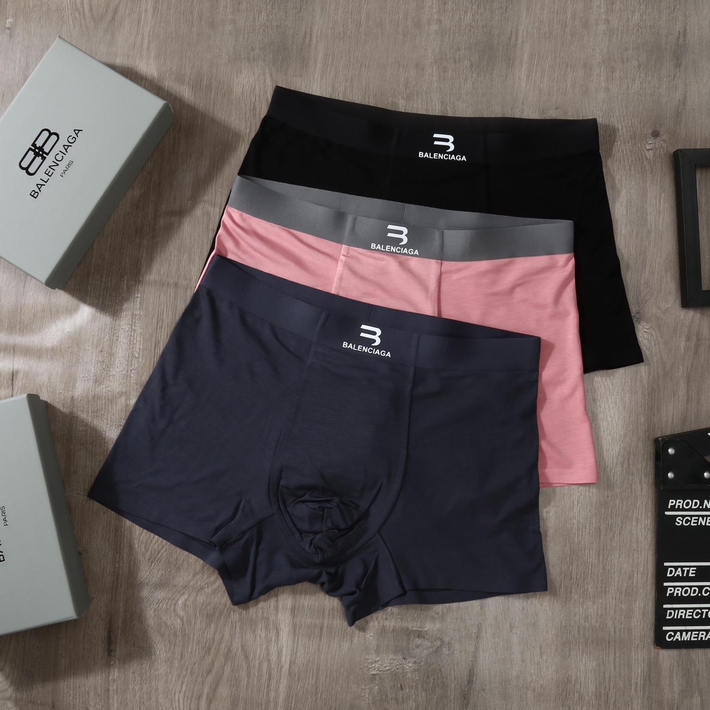 Balenciaga Modal Boxer Briefs Set Multicolor