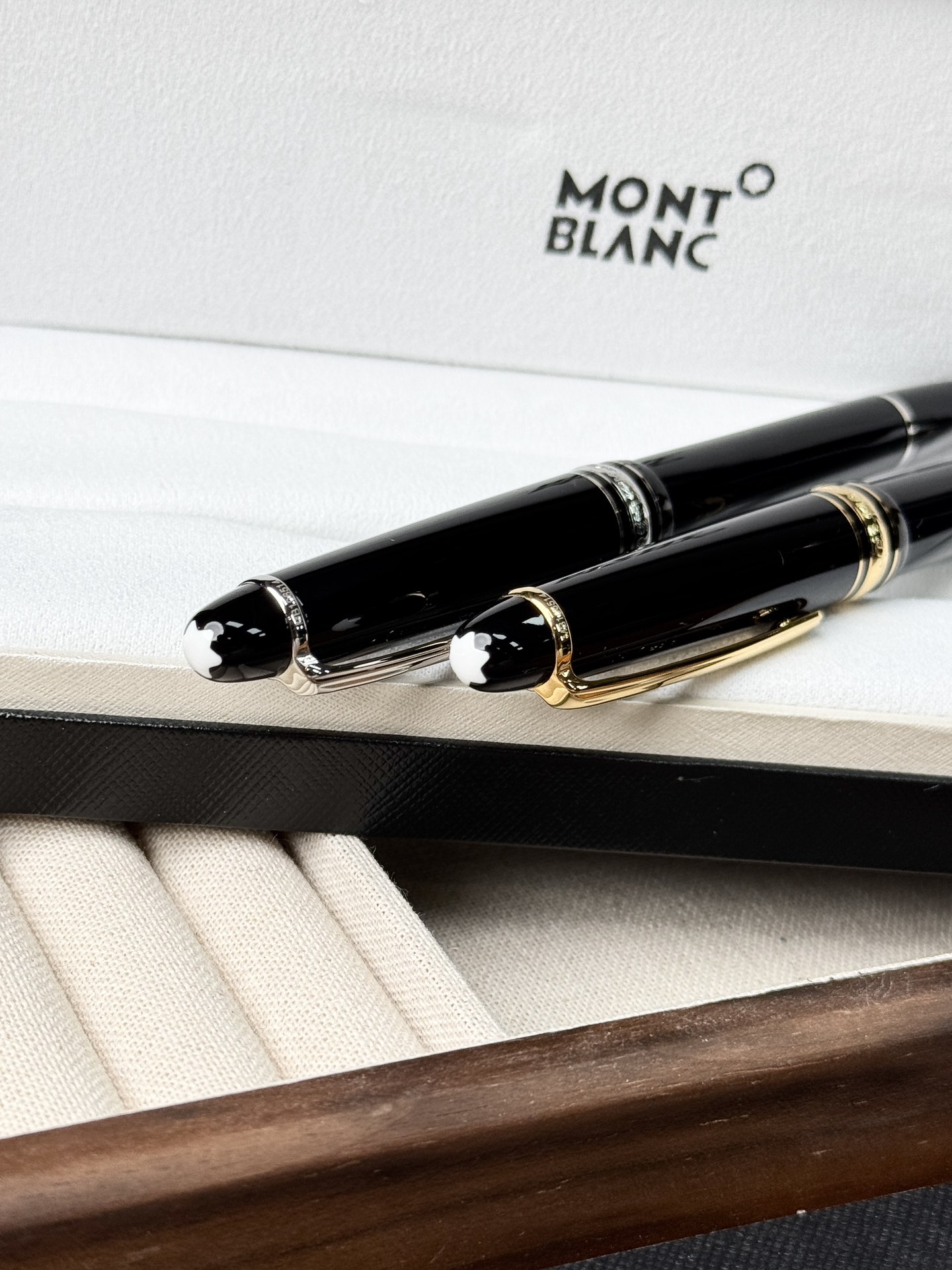 Montblanc Meisterstück 145/163 Pen Set Black Gold/Silver