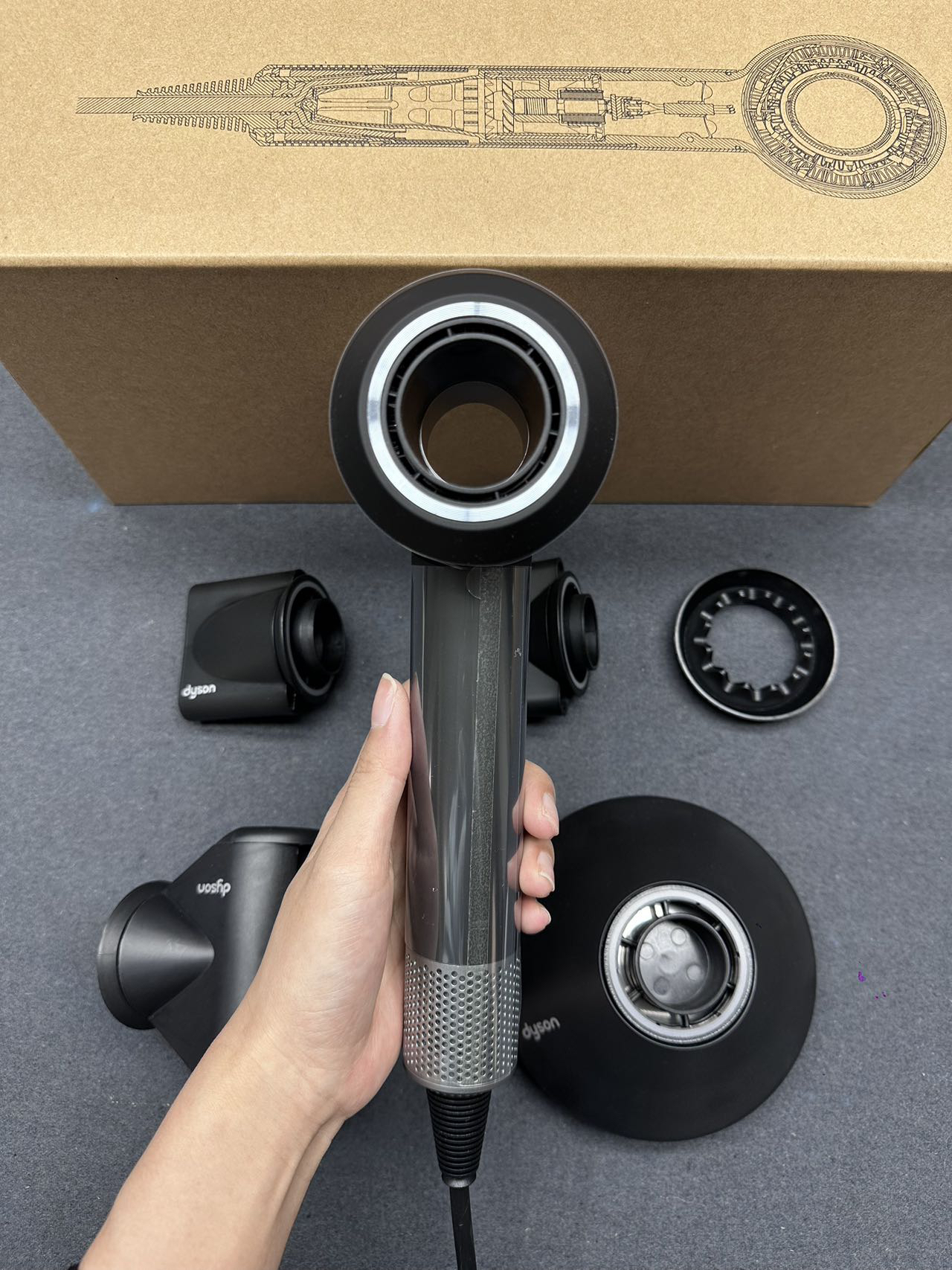 Dyson HD08 Hair Dryer Kit Black