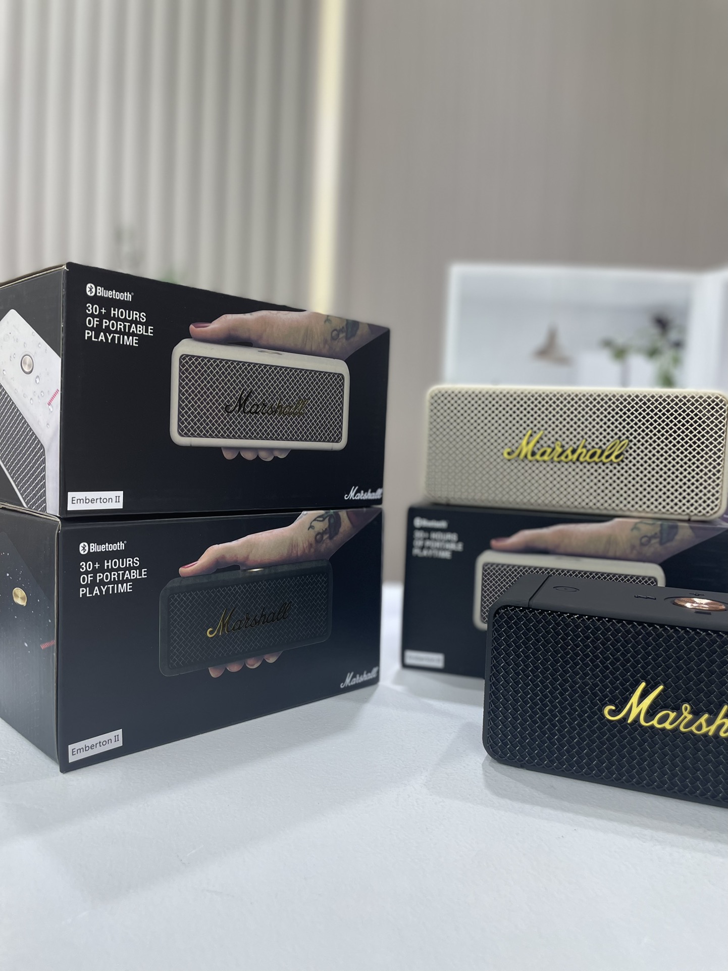 Marshall Emberton II Portable Speaker Cream