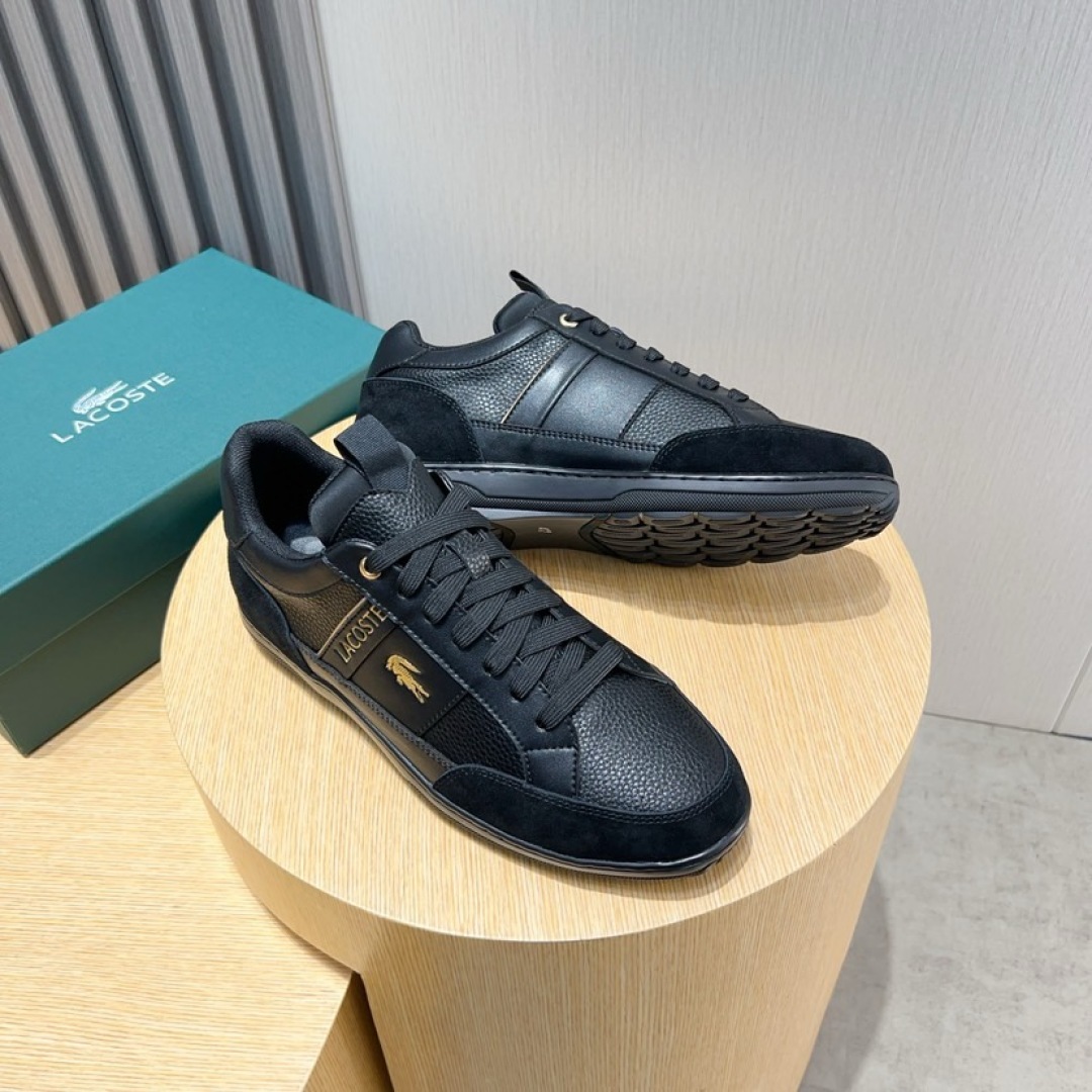 Lacoste Classic Leather Casual Sneakers Black
