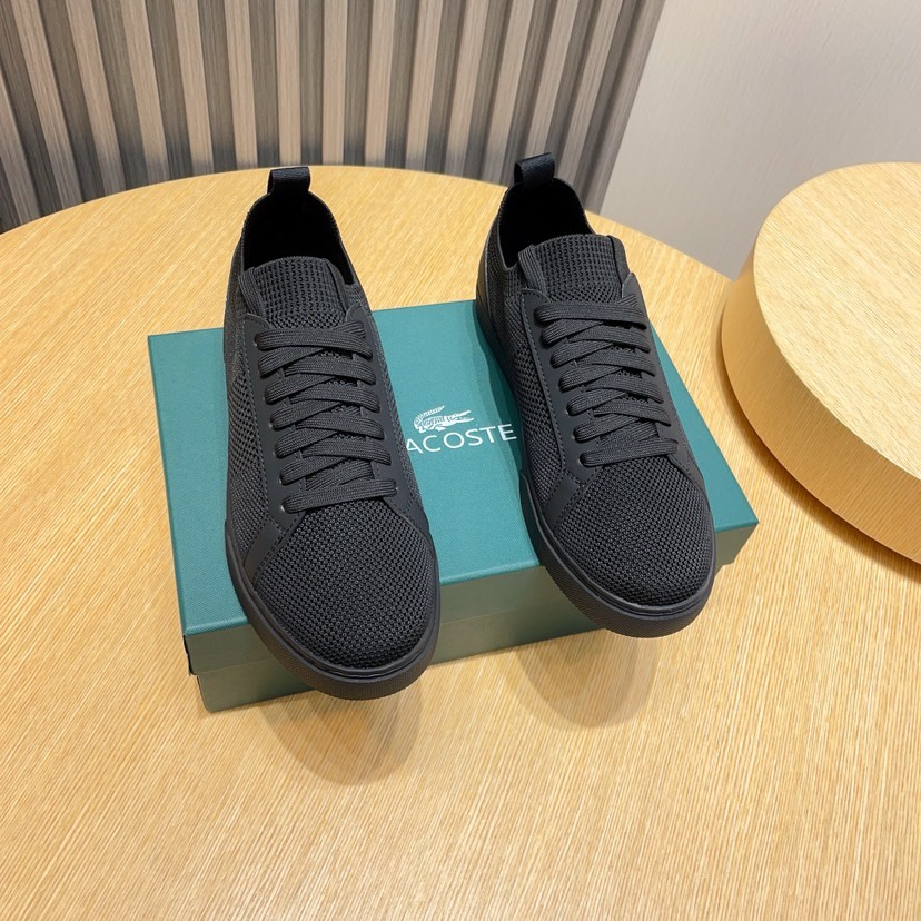 Lacoste Classic Knit Low-Top Sneakers Black