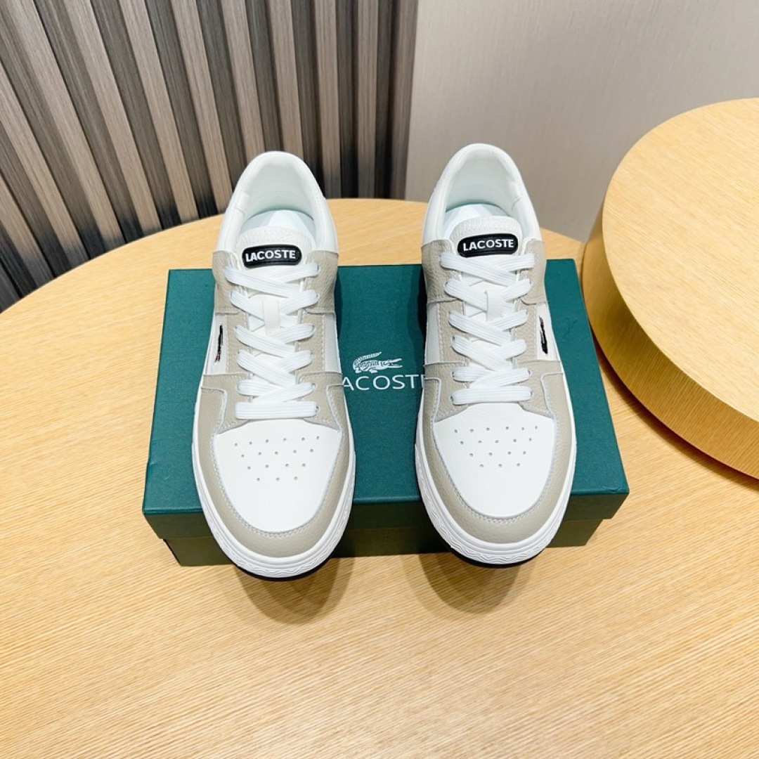 Lacoste Classic Leather Casual Sneakers Beige/White