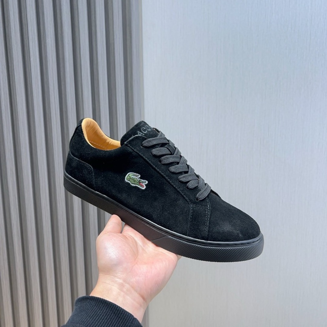 Lacoste Croc Suede Casual Sneakers Black