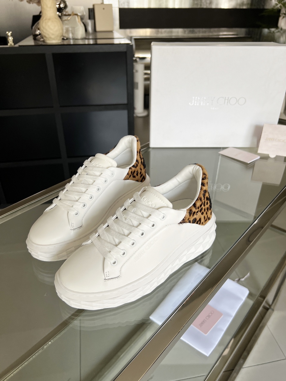 Jimmy Choo Diamond Sneakers White