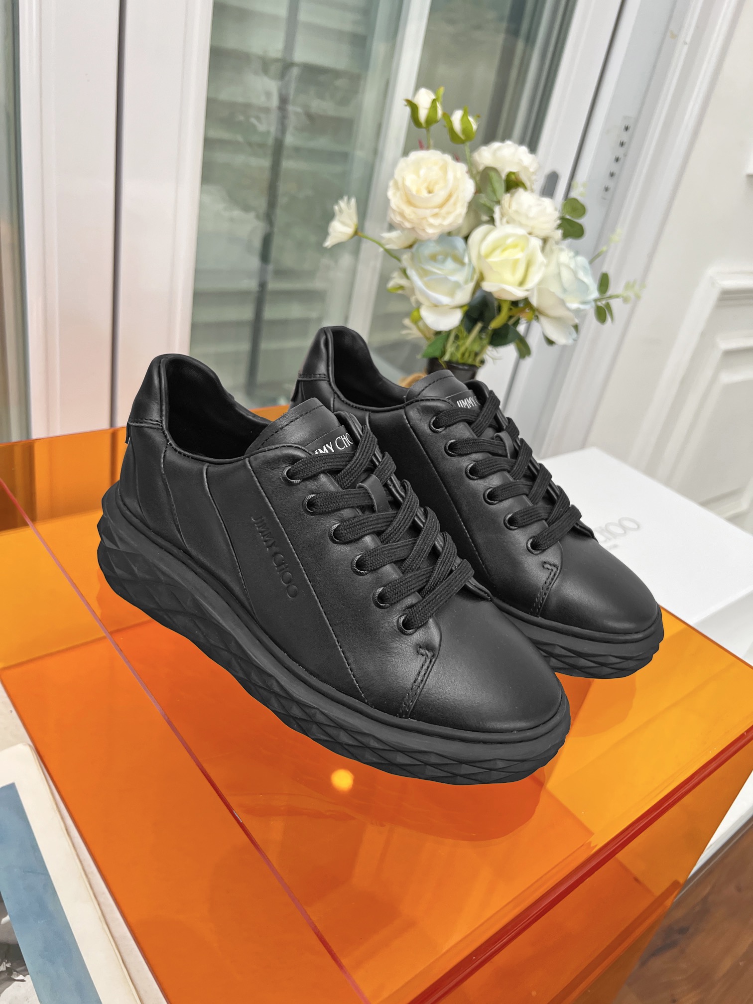 Jimmy Choo Diamond Sneakers Black