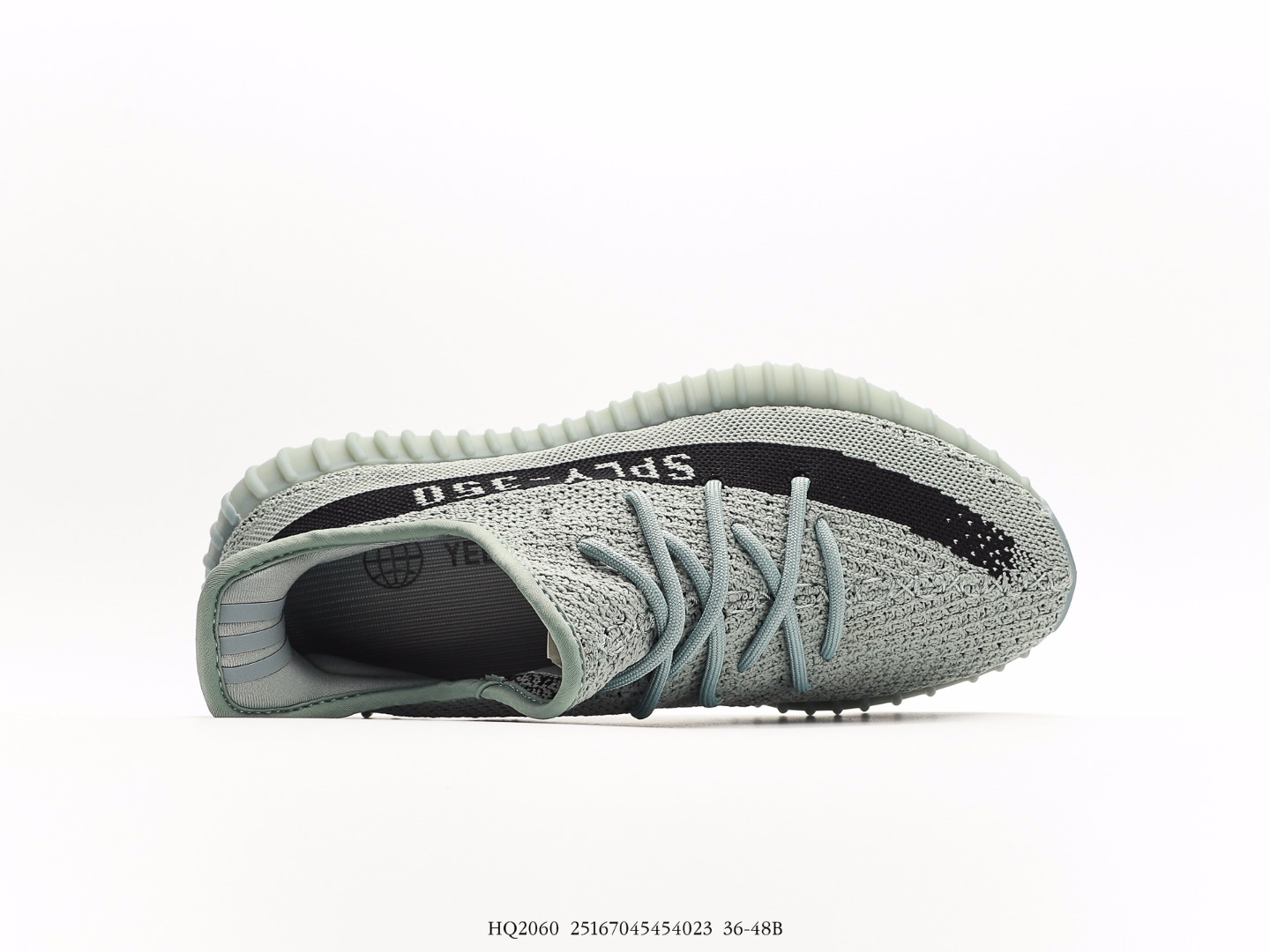 Adidas Yeezy Boost 350 V1 Knit Sneakers Mint Grey