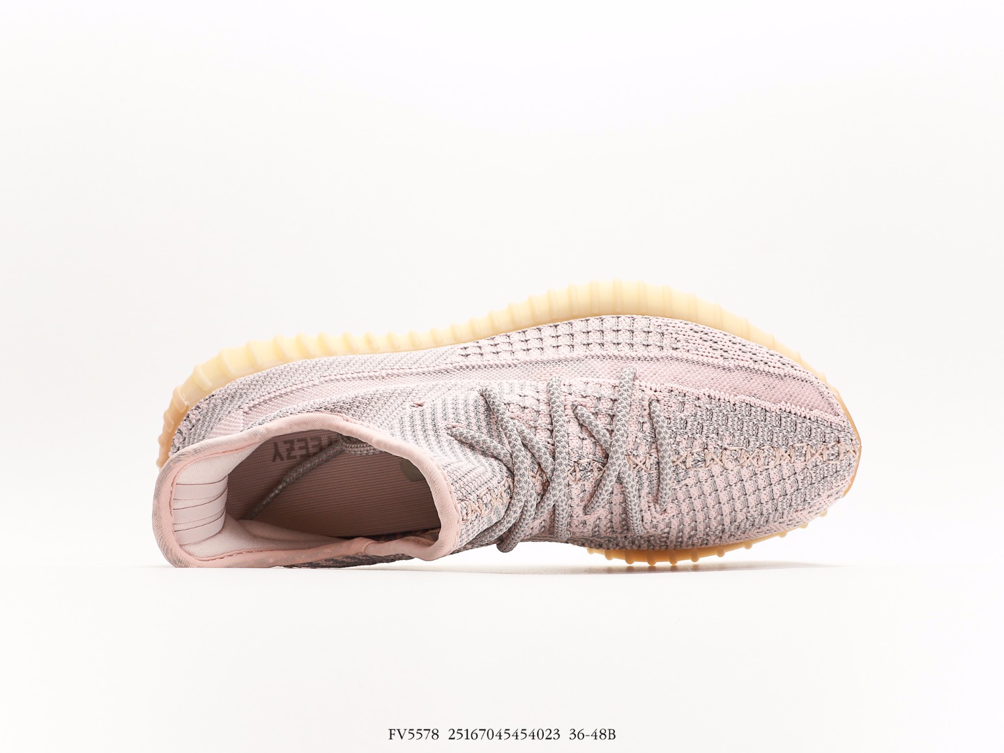 Adidas Yeezy Boost 350 V2 Synth Sneakers Pink Grey