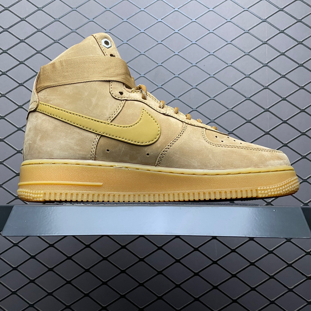 Nike Air Force 1 High Wheat Suede Tan