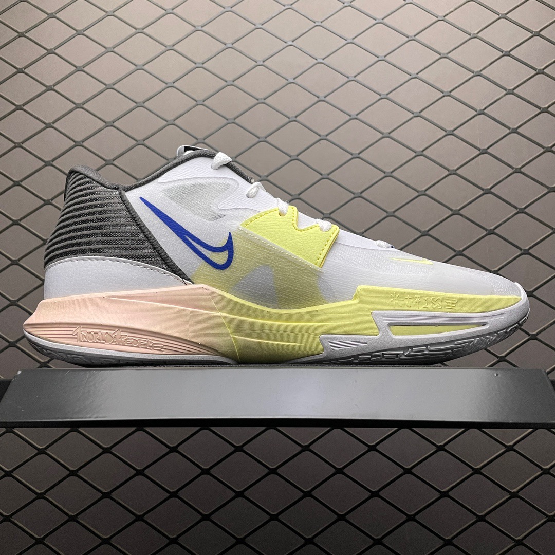 Nike Kyrie Low 5 EP Basketball Shoes White/Blue/Yellow