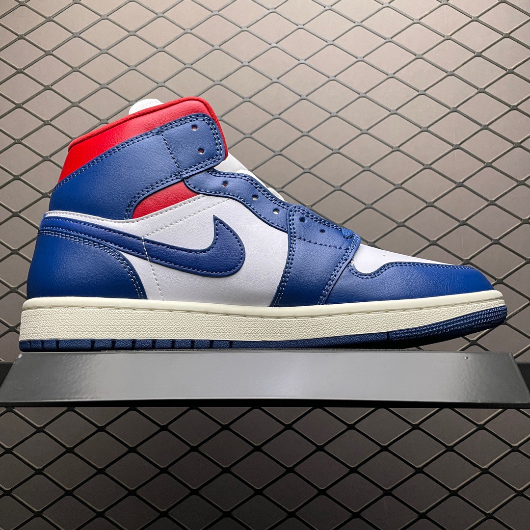 Jordan Air Jordan 1 Mid Blue White Red