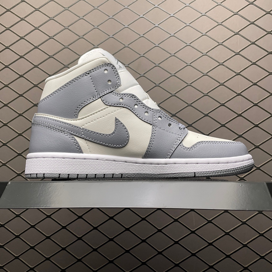 Jordan Air Jordan 1 Mid Grey White