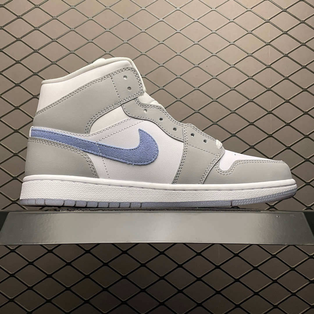 Jordan 1 Mid BQ6472-105 Grey/White/Blue