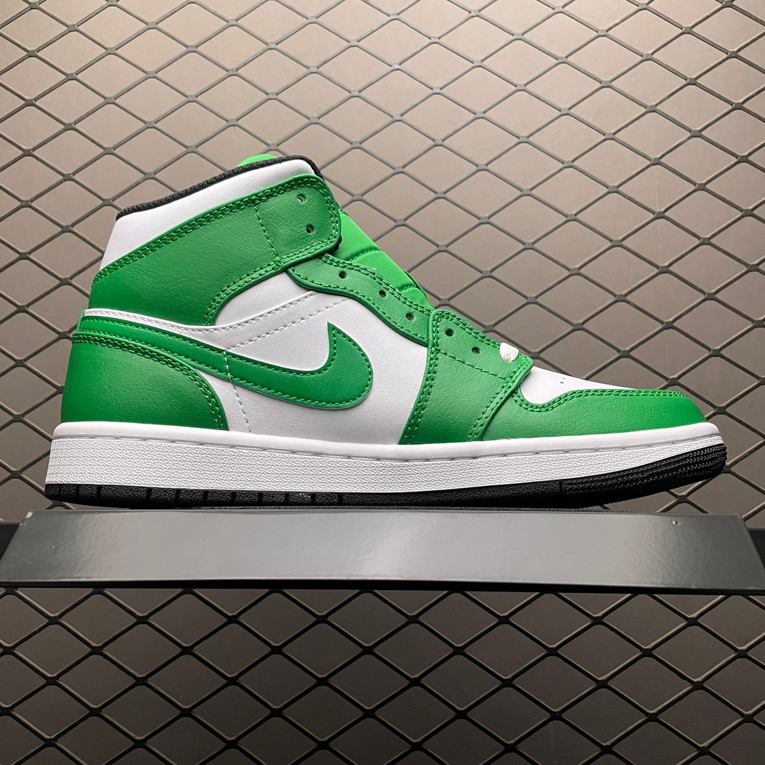 Jordan 1 Mid Green/White