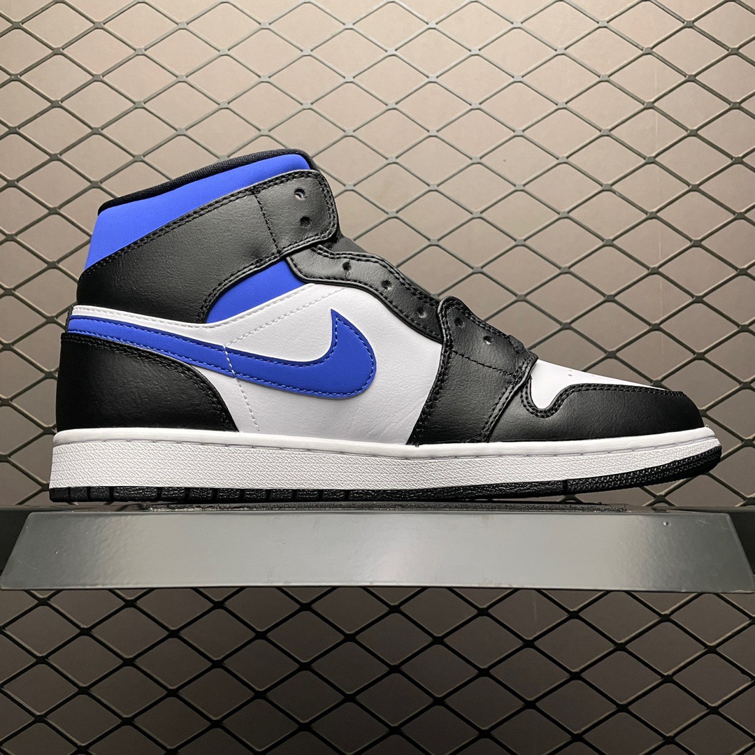 Jordan 1 Mid Leather Sneakers Blue