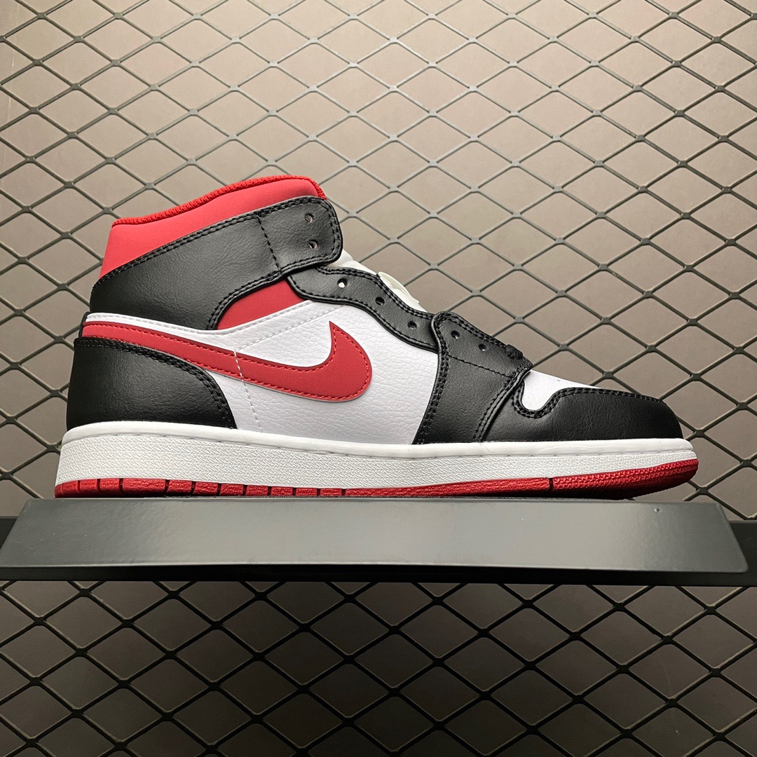 Jordan Air Jordan 1 Mid White Black Red