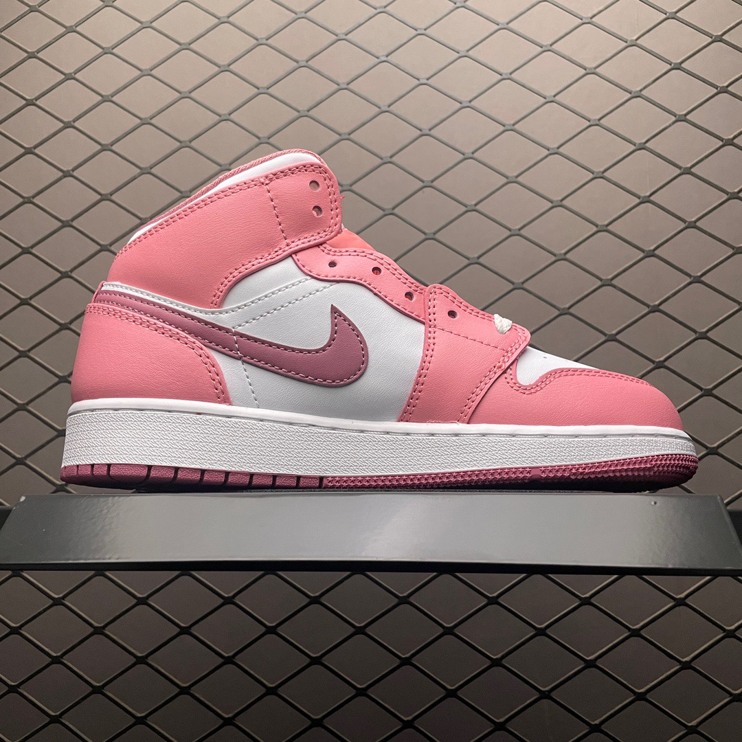 Jordan Air Jordan 1 Mid Pink/White