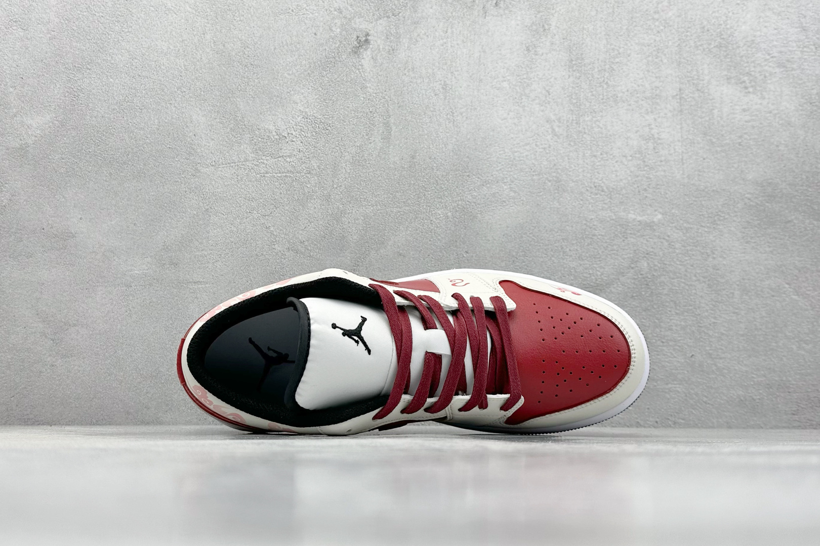 Jordan 1 Low Snake Custom Sneakers Red/White