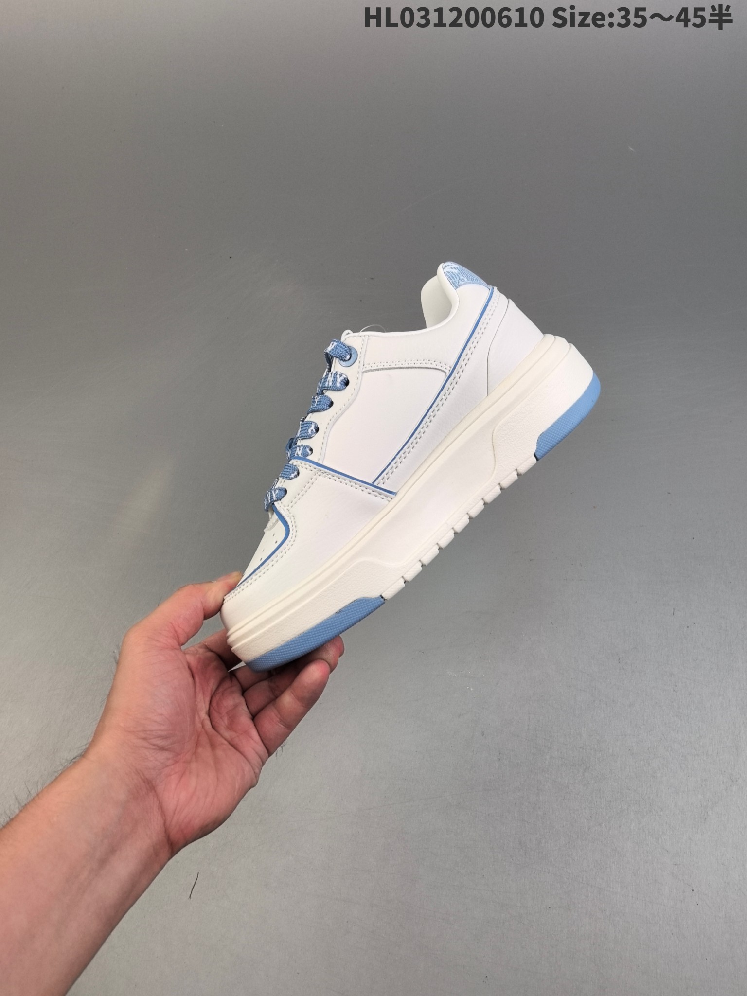 MLB Chunky Liner Denim Sneakers White/Blue