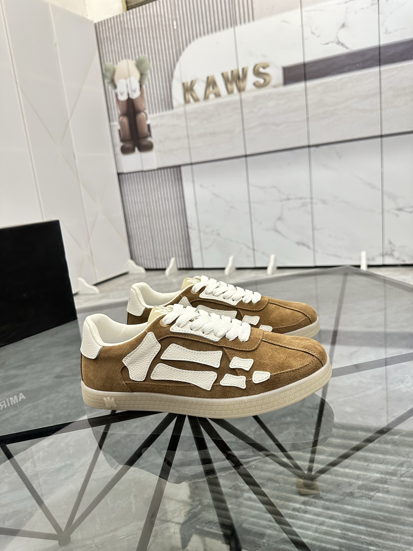 AMIRI Low-Top Suede Sneakers Brown