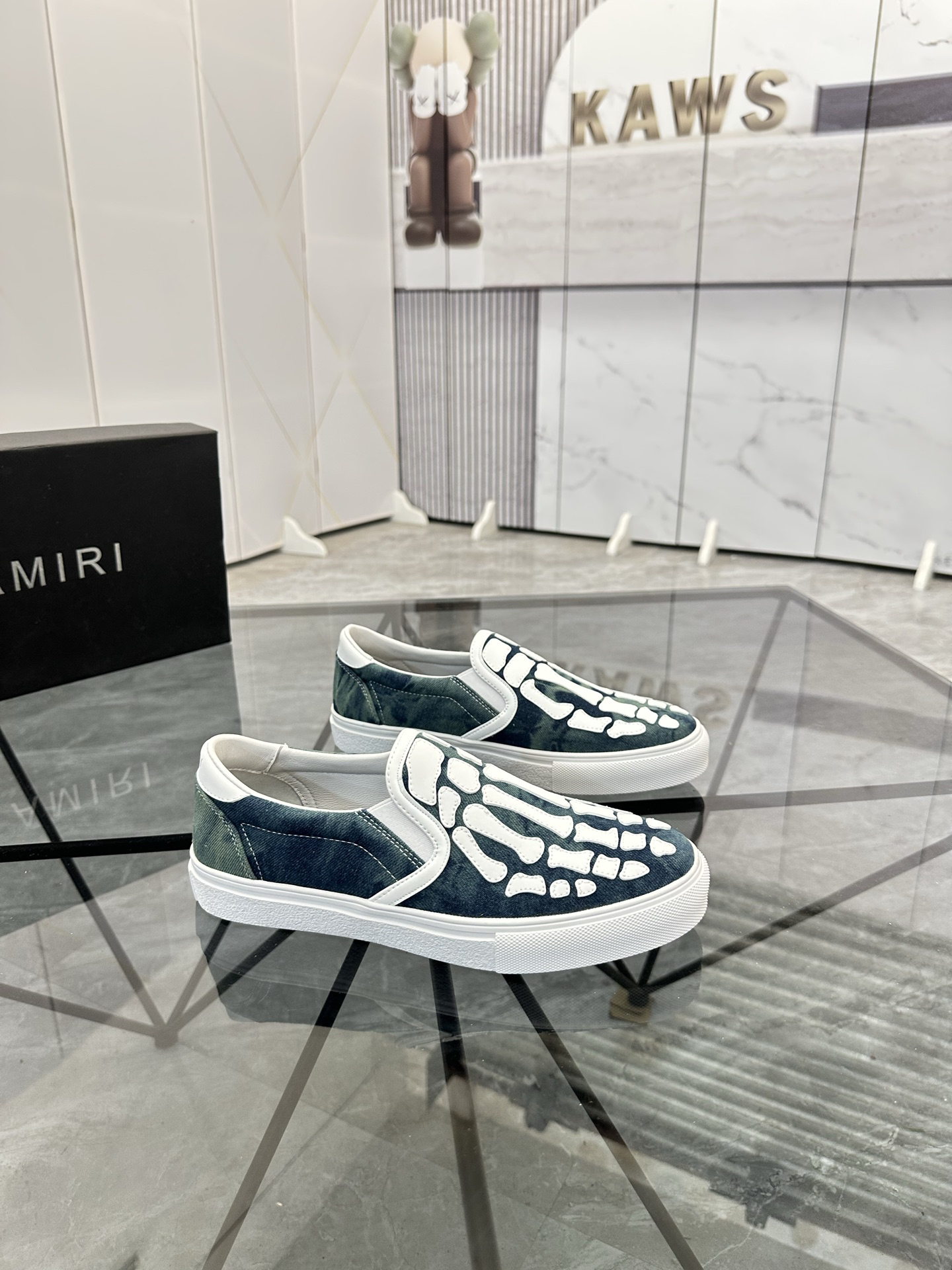 Amiri Skeleton Slip-On Sneaker Green