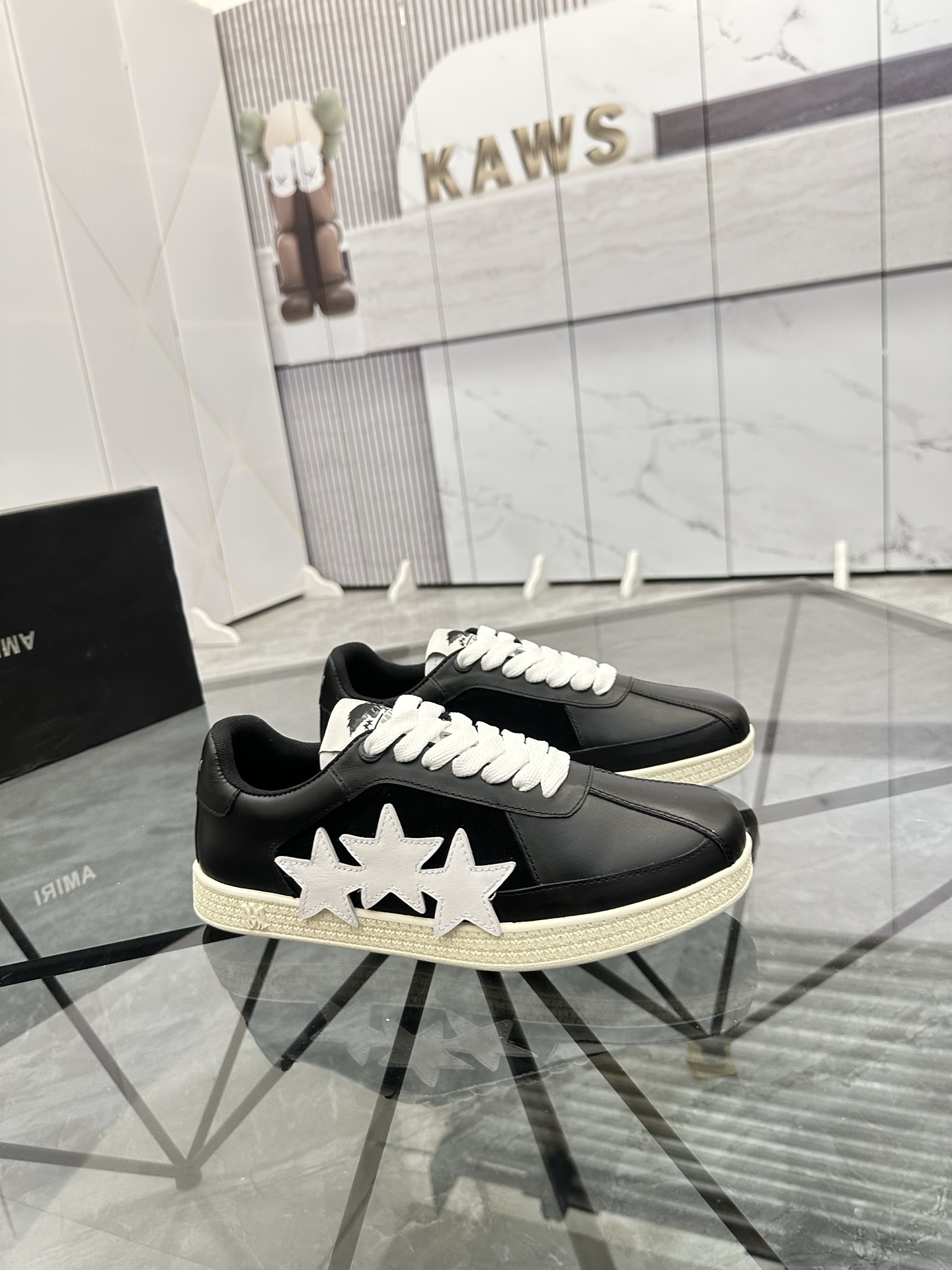 Amiri Star Low-Top Sneakers Black/White
