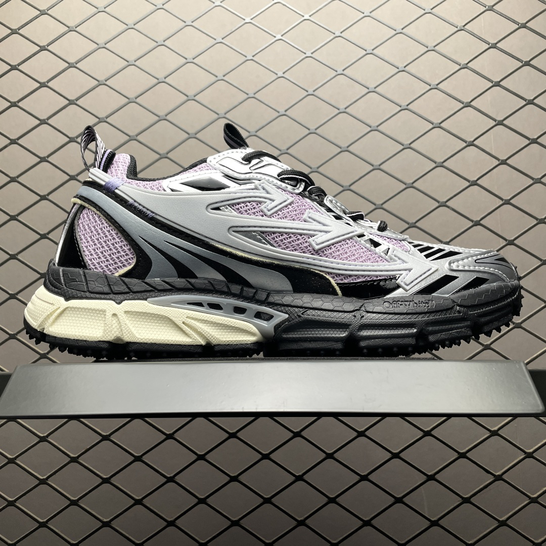 Off-White Retro Low-Top Sneakers Purple